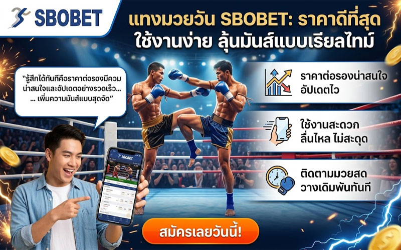 เว็บแทงมวยวัน ออนไลน์