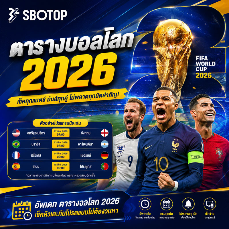 ตารางบอลโลก 2026