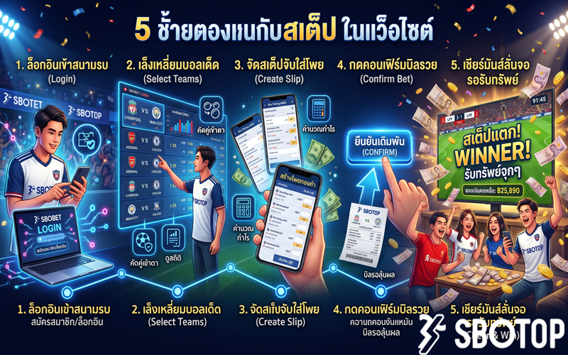 วิธีแทงบอลสเต็ปในเว็บ